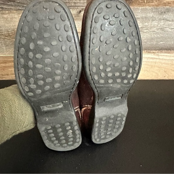 Clarks Loafers Driving Moccasins Shoes size 9M Slip On Brown Leather Comfort - Picture 7 of 8